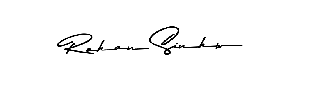 Create a beautiful signature design for name Rohan Sinhw. With this signature (Asem Kandis PERSONAL USE) fonts, you can make a handwritten signature for free. Rohan Sinhw signature style 9 images and pictures png