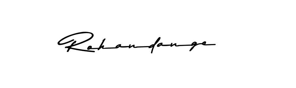 Use a signature maker to create a handwritten signature online. With this signature software, you can design (Asem Kandis PERSONAL USE) your own signature for name Rohandange. Rohandange signature style 9 images and pictures png