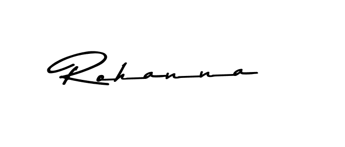 Use a signature maker to create a handwritten signature online. With this signature software, you can design (Asem Kandis PERSONAL USE) your own signature for name Rohanna. Rohanna signature style 9 images and pictures png