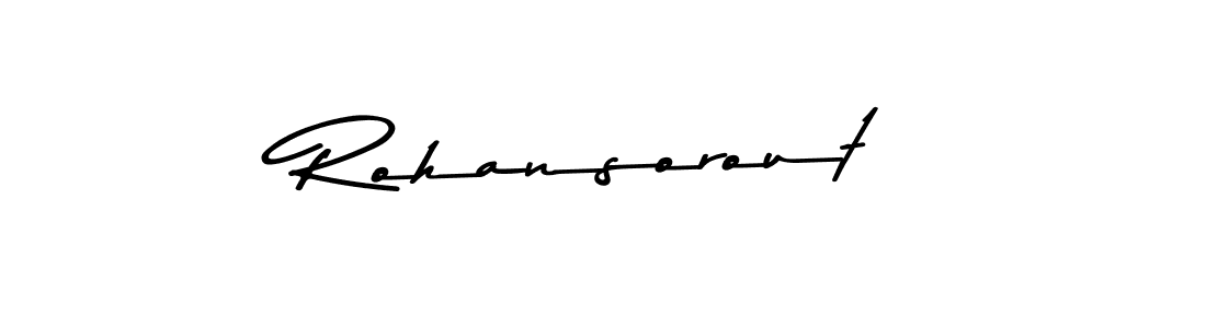 Use a signature maker to create a handwritten signature online. With this signature software, you can design (Asem Kandis PERSONAL USE) your own signature for name Rohansorout. Rohansorout signature style 9 images and pictures png