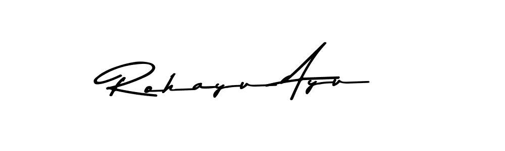 You should practise on your own different ways (Asem Kandis PERSONAL USE) to write your name (Rohayu Ayu) in signature. don't let someone else do it for you. Rohayu Ayu signature style 9 images and pictures png