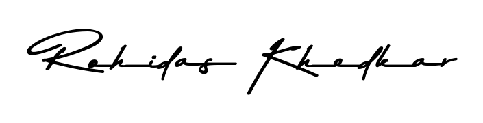 See photos of Rohidas Khedkar official signature. Check more albums & portfolios. Read reviews & check more about Asem Kandis PERSONAL USE font. Rohidas Khedkar signature style 9 images and pictures png