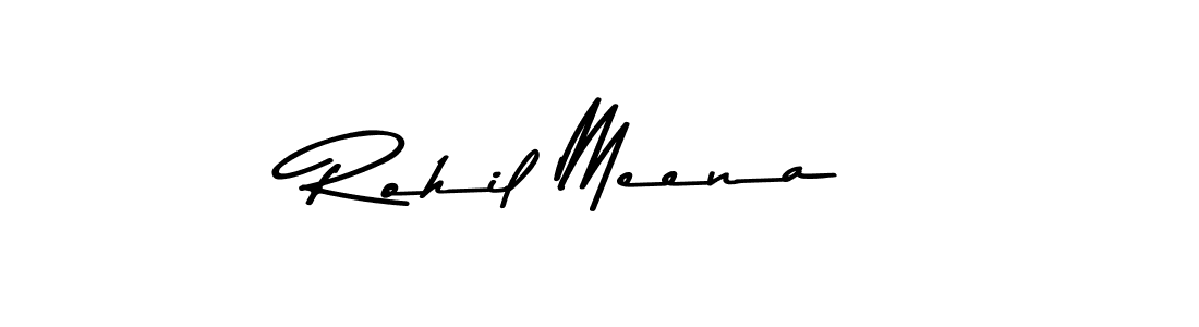 Design your own signature with our free online signature maker. With this signature software, you can create a handwritten (Asem Kandis PERSONAL USE) signature for name Rohil Meena. Rohil Meena signature style 9 images and pictures png