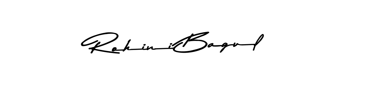 Create a beautiful signature design for name Rohini Bagul. With this signature (Asem Kandis PERSONAL USE) fonts, you can make a handwritten signature for free. Rohini Bagul signature style 9 images and pictures png