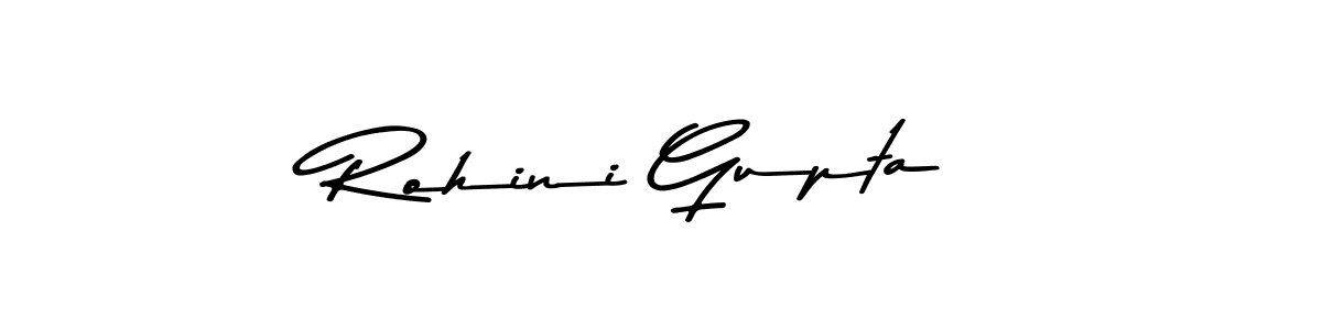 How to make Rohini Gupta name signature. Use Asem Kandis PERSONAL USE style for creating short signs online. This is the latest handwritten sign. Rohini Gupta signature style 9 images and pictures png