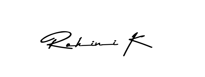 Also we have Rohini K name is the best signature style. Create professional handwritten signature collection using Asem Kandis PERSONAL USE autograph style. Rohini K signature style 9 images and pictures png