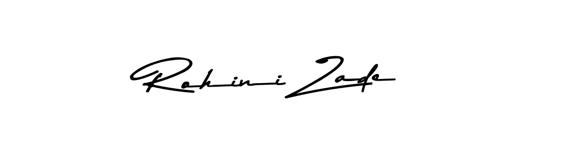 Create a beautiful signature design for name Rohini Zade. With this signature (Asem Kandis PERSONAL USE) fonts, you can make a handwritten signature for free. Rohini Zade signature style 9 images and pictures png