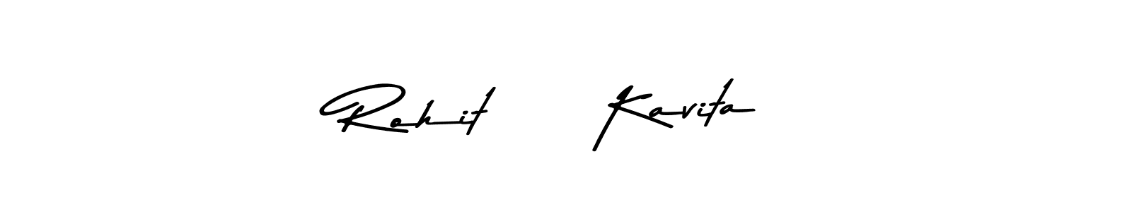 Design your own signature with our free online signature maker. With this signature software, you can create a handwritten (Asem Kandis PERSONAL USE) signature for name Rohit     Kavita. Rohit     Kavita signature style 9 images and pictures png
