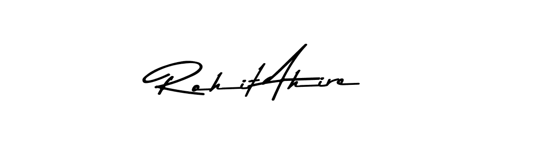 Create a beautiful signature design for name Rohit Ahire. With this signature (Asem Kandis PERSONAL USE) fonts, you can make a handwritten signature for free. Rohit Ahire signature style 9 images and pictures png