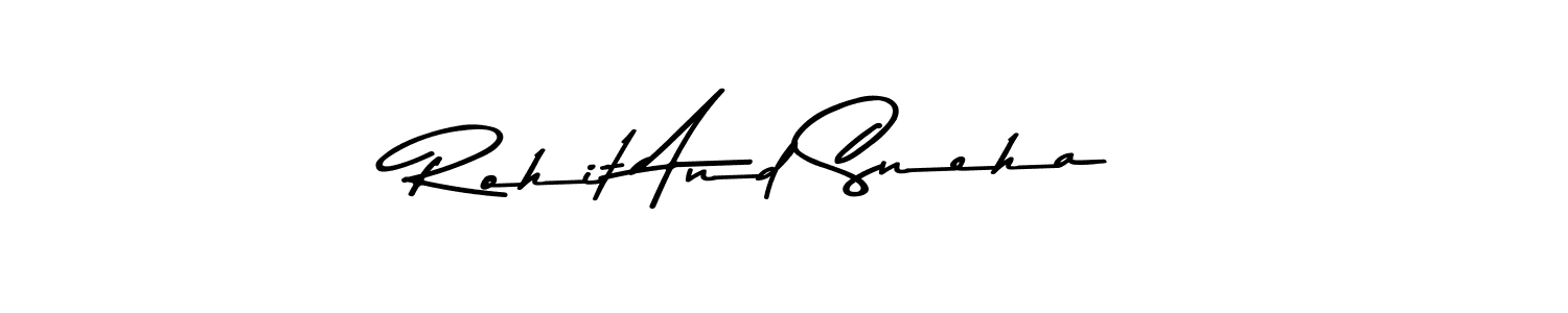 How to make Rohit And Sneha signature? Asem Kandis PERSONAL USE is a professional autograph style. Create handwritten signature for Rohit And Sneha name. Rohit And Sneha signature style 9 images and pictures png