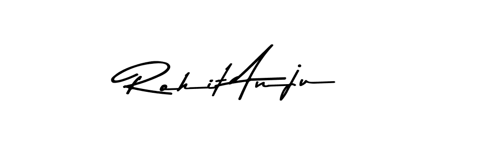 The best way (Asem Kandis PERSONAL USE) to make a short signature is to pick only two or three words in your name. The name Rohit Anju include a total of six letters. For converting this name. Rohit Anju signature style 9 images and pictures png