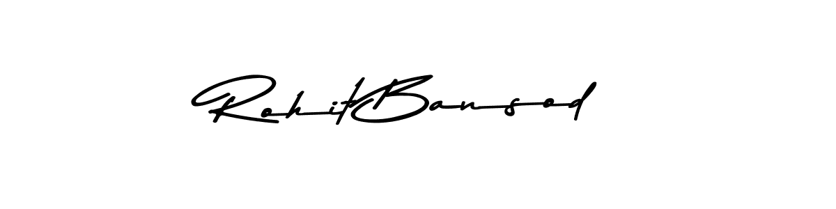 Also You can easily find your signature by using the search form. We will create Rohit Bansod name handwritten signature images for you free of cost using Asem Kandis PERSONAL USE sign style. Rohit Bansod signature style 9 images and pictures png