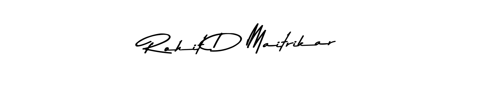The best way (Asem Kandis PERSONAL USE) to make a short signature is to pick only two or three words in your name. The name Rohit D Maitrikar include a total of six letters. For converting this name. Rohit D Maitrikar signature style 9 images and pictures png