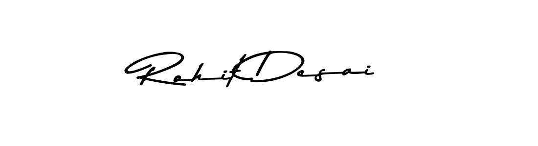 How to make Rohit Desai name signature. Use Asem Kandis PERSONAL USE style for creating short signs online. This is the latest handwritten sign. Rohit Desai signature style 9 images and pictures png