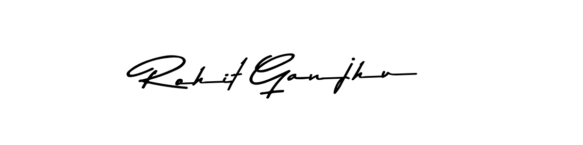 Design your own signature with our free online signature maker. With this signature software, you can create a handwritten (Asem Kandis PERSONAL USE) signature for name Rohit Ganjhu. Rohit Ganjhu signature style 9 images and pictures png