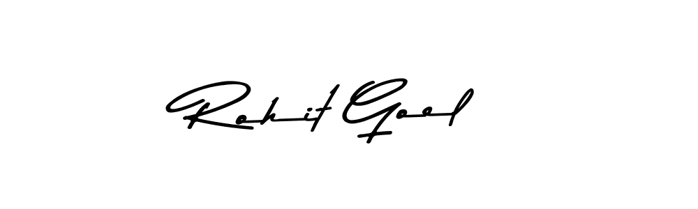 Use a signature maker to create a handwritten signature online. With this signature software, you can design (Asem Kandis PERSONAL USE) your own signature for name Rohit Goel. Rohit Goel signature style 9 images and pictures png