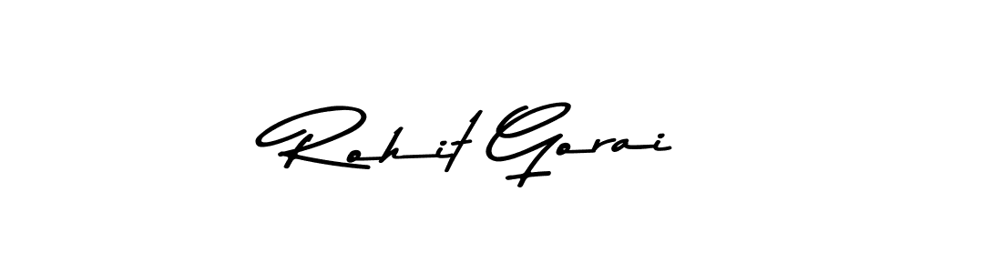 Use a signature maker to create a handwritten signature online. With this signature software, you can design (Asem Kandis PERSONAL USE) your own signature for name Rohit Gorai. Rohit Gorai signature style 9 images and pictures png