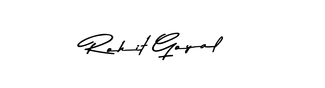 Use a signature maker to create a handwritten signature online. With this signature software, you can design (Asem Kandis PERSONAL USE) your own signature for name Rohit Goyal. Rohit Goyal signature style 9 images and pictures png