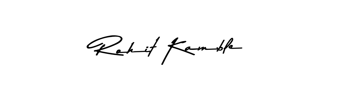 Use a signature maker to create a handwritten signature online. With this signature software, you can design (Asem Kandis PERSONAL USE) your own signature for name Rohit Kamble. Rohit Kamble signature style 9 images and pictures png