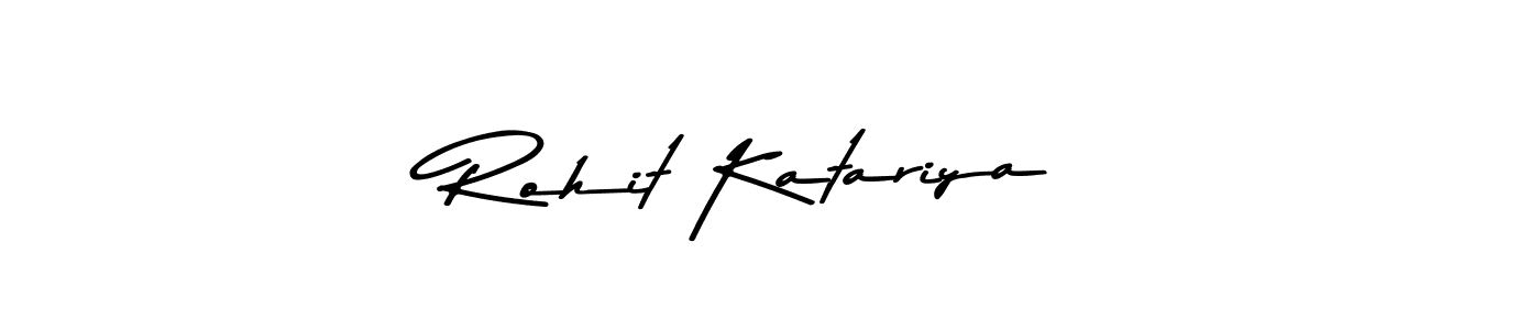 How to make Rohit Katariya name signature. Use Asem Kandis PERSONAL USE style for creating short signs online. This is the latest handwritten sign. Rohit Katariya signature style 9 images and pictures png