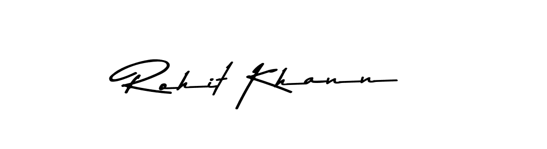 Design your own signature with our free online signature maker. With this signature software, you can create a handwritten (Asem Kandis PERSONAL USE) signature for name Rohit Khann. Rohit Khann signature style 9 images and pictures png