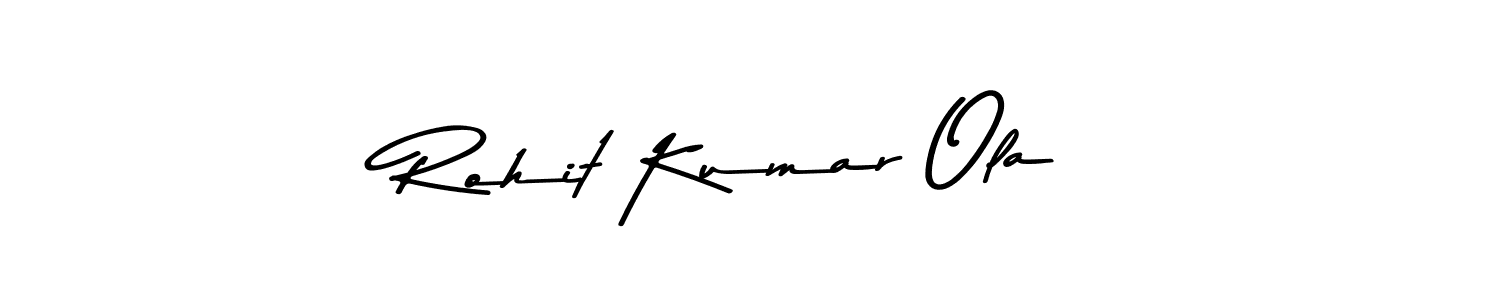 Make a beautiful signature design for name Rohit Kumar Ola. With this signature (Asem Kandis PERSONAL USE) style, you can create a handwritten signature for free. Rohit Kumar Ola signature style 9 images and pictures png