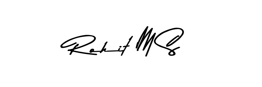 The best way (Asem Kandis PERSONAL USE) to make a short signature is to pick only two or three words in your name. The name Rohit M S include a total of six letters. For converting this name. Rohit M S signature style 9 images and pictures png