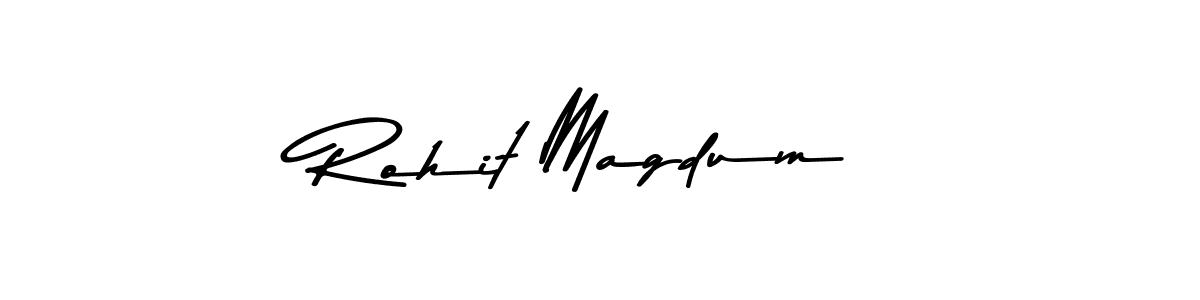 Design your own signature with our free online signature maker. With this signature software, you can create a handwritten (Asem Kandis PERSONAL USE) signature for name Rohit Magdum. Rohit Magdum signature style 9 images and pictures png