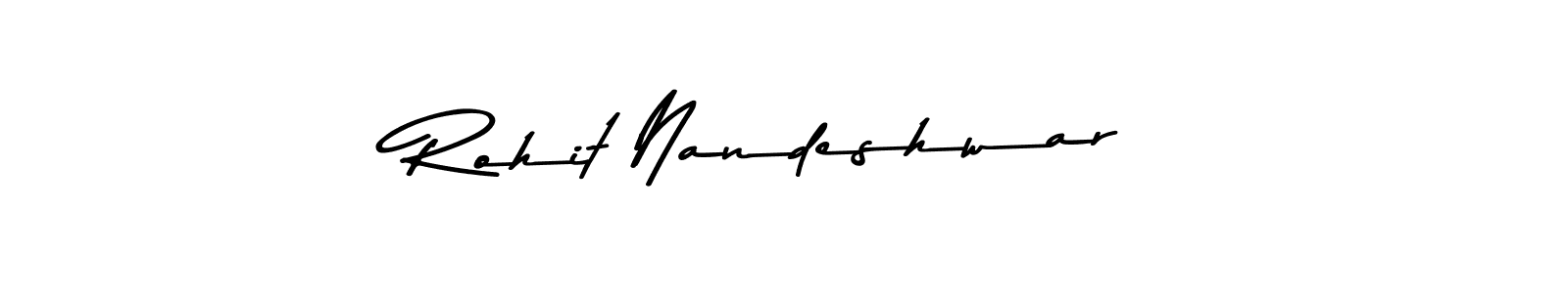 The best way (Asem Kandis PERSONAL USE) to make a short signature is to pick only two or three words in your name. The name Rohit Nandeshwar include a total of six letters. For converting this name. Rohit Nandeshwar signature style 9 images and pictures png