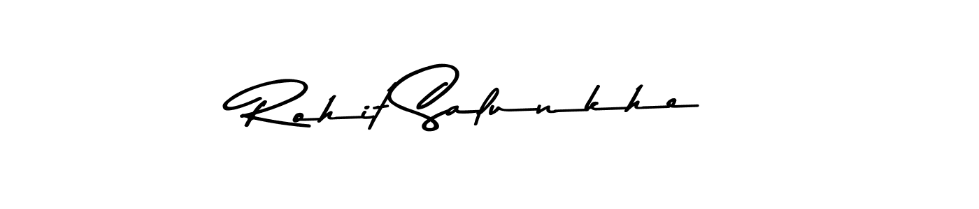 Use a signature maker to create a handwritten signature online. With this signature software, you can design (Asem Kandis PERSONAL USE) your own signature for name Rohit Salunkhe. Rohit Salunkhe signature style 9 images and pictures png