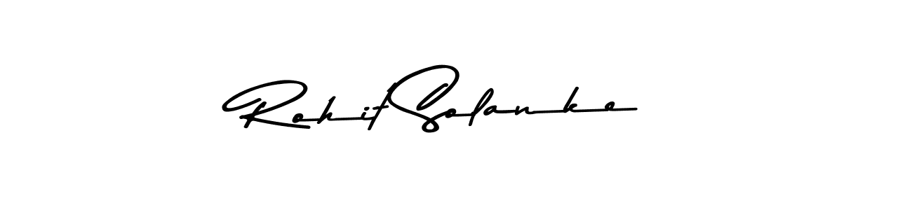Make a beautiful signature design for name Rohit Solanke. With this signature (Asem Kandis PERSONAL USE) style, you can create a handwritten signature for free. Rohit Solanke signature style 9 images and pictures png
