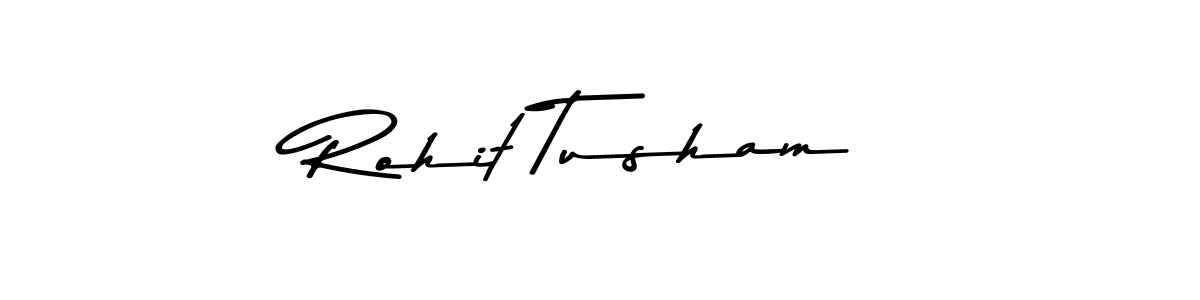 Create a beautiful signature design for name Rohit Tusham. With this signature (Asem Kandis PERSONAL USE) fonts, you can make a handwritten signature for free. Rohit Tusham signature style 9 images and pictures png