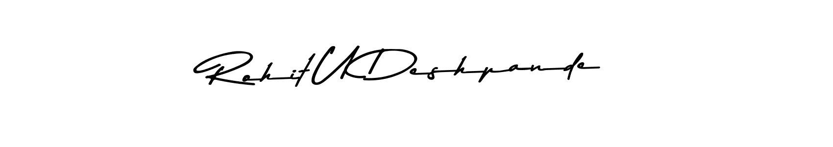 You can use this online signature creator to create a handwritten signature for the name Rohit U Deshpande. This is the best online autograph maker. Rohit U Deshpande signature style 9 images and pictures png
