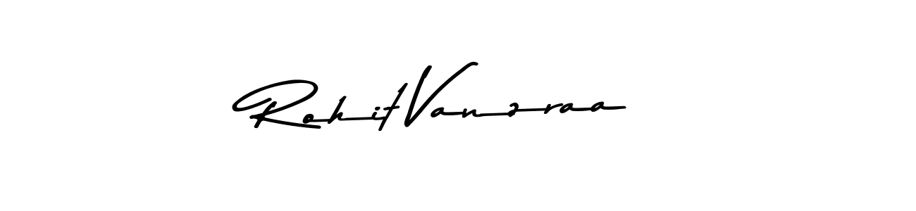 How to make Rohit Vanzraa name signature. Use Asem Kandis PERSONAL USE style for creating short signs online. This is the latest handwritten sign. Rohit Vanzraa signature style 9 images and pictures png