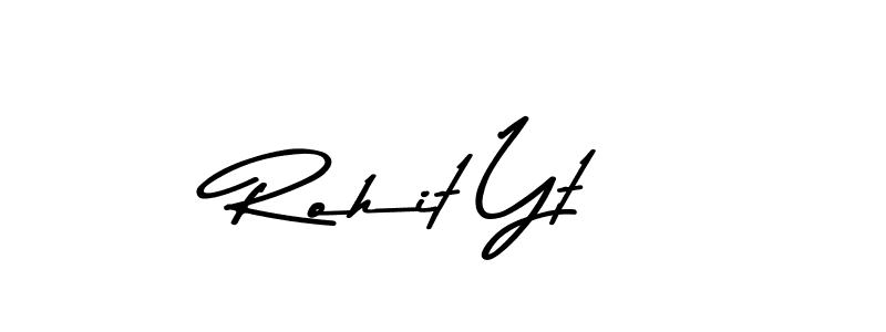 Rohit Yt stylish signature style. Best Handwritten Sign (Asem Kandis PERSONAL USE) for my name. Handwritten Signature Collection Ideas for my name Rohit Yt. Rohit Yt signature style 9 images and pictures png