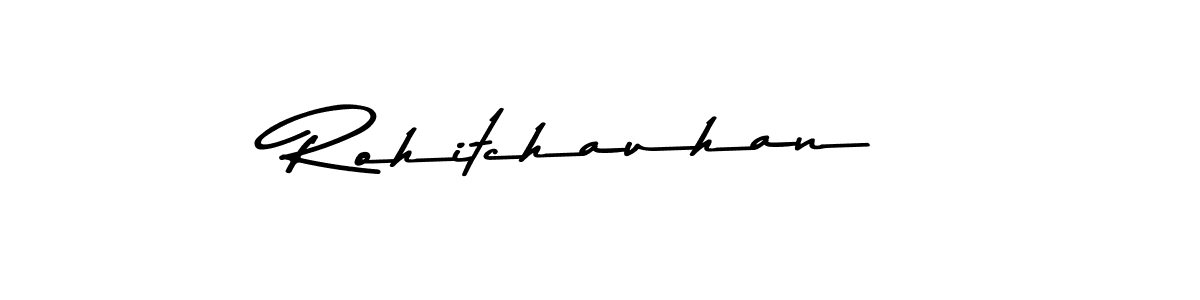How to make Rohitchauhan name signature. Use Asem Kandis PERSONAL USE style for creating short signs online. This is the latest handwritten sign. Rohitchauhan signature style 9 images and pictures png