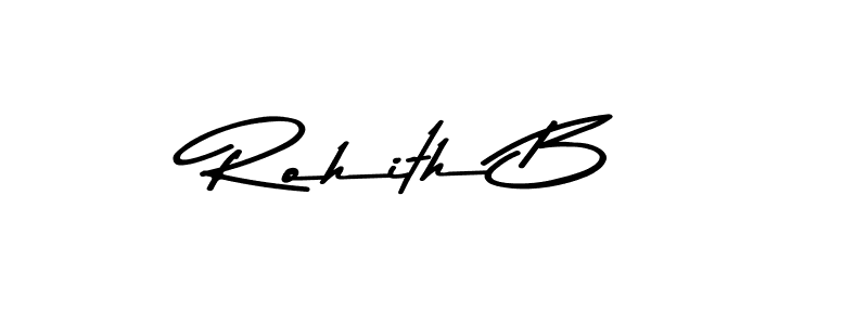 Make a beautiful signature design for name Rohith B. With this signature (Asem Kandis PERSONAL USE) style, you can create a handwritten signature for free. Rohith B signature style 9 images and pictures png