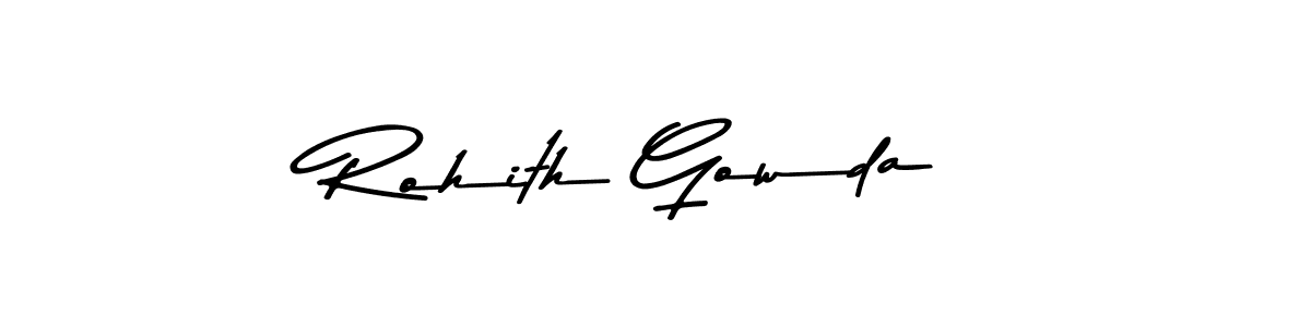 Use a signature maker to create a handwritten signature online. With this signature software, you can design (Asem Kandis PERSONAL USE) your own signature for name Rohith Gowda. Rohith Gowda signature style 9 images and pictures png