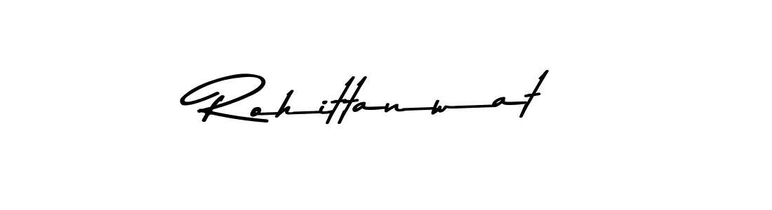 How to make Rohittanwat name signature. Use Asem Kandis PERSONAL USE style for creating short signs online. This is the latest handwritten sign. Rohittanwat signature style 9 images and pictures png