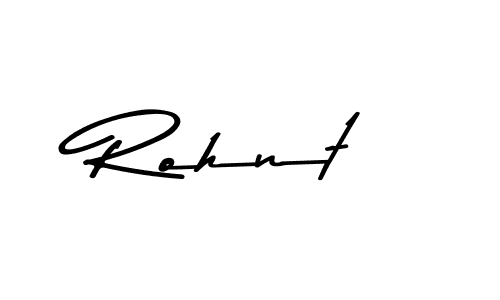 Design your own signature with our free online signature maker. With this signature software, you can create a handwritten (Asem Kandis PERSONAL USE) signature for name Rohnt. Rohnt signature style 9 images and pictures png