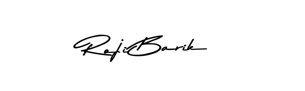Make a beautiful signature design for name Roji Barik. With this signature (Asem Kandis PERSONAL USE) style, you can create a handwritten signature for free. Roji Barik signature style 9 images and pictures png