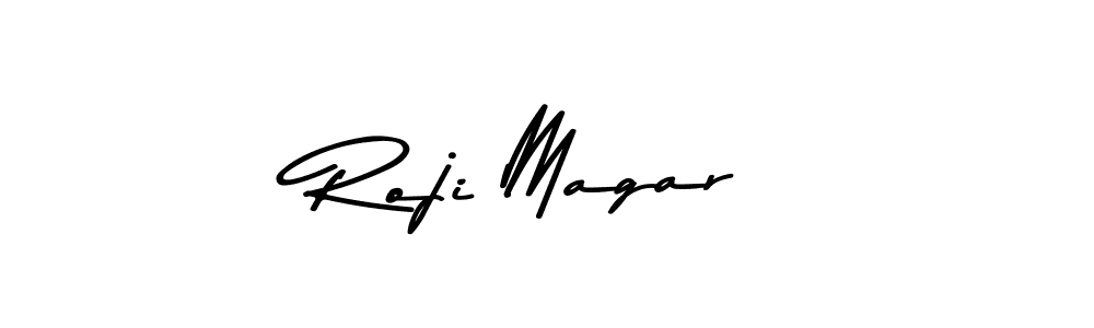 Make a beautiful signature design for name Roji Magar. With this signature (Asem Kandis PERSONAL USE) style, you can create a handwritten signature for free. Roji Magar signature style 9 images and pictures png