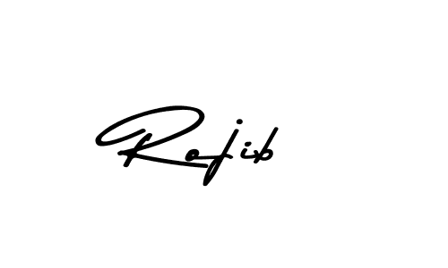 Create a beautiful signature design for name Rojib. With this signature (Asem Kandis PERSONAL USE) fonts, you can make a handwritten signature for free. Rojib signature style 9 images and pictures png