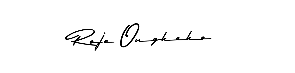 This is the best signature style for the Rojo Ongkeko name. Also you like these signature font (Asem Kandis PERSONAL USE). Mix name signature. Rojo Ongkeko signature style 9 images and pictures png