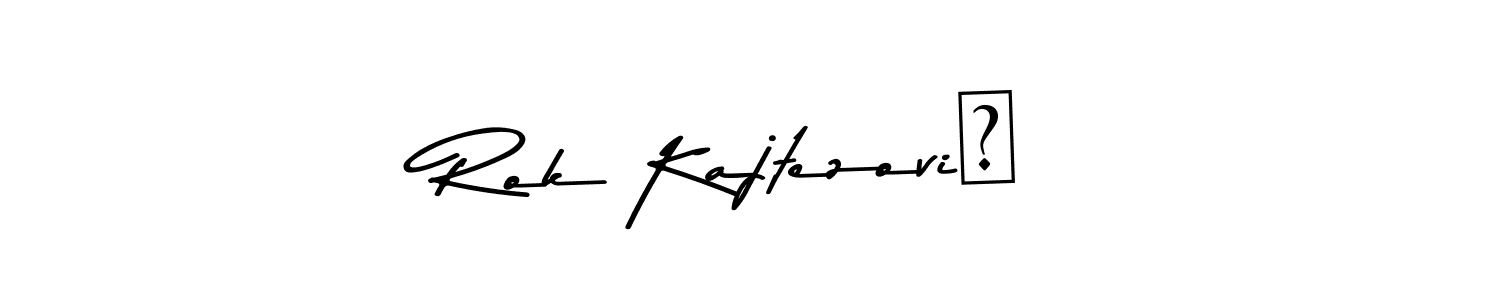 Use a signature maker to create a handwritten signature online. With this signature software, you can design (Asem Kandis PERSONAL USE) your own signature for name Rok Kajtezović. Rok Kajtezović signature style 9 images and pictures png