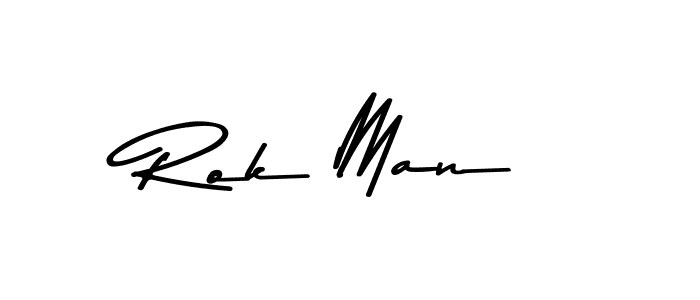 Also we have Rok Man name is the best signature style. Create professional handwritten signature collection using Asem Kandis PERSONAL USE autograph style. Rok Man signature style 9 images and pictures png