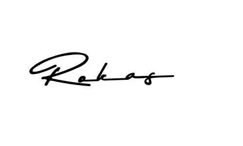 This is the best signature style for the Rokas name. Also you like these signature font (Asem Kandis PERSONAL USE). Mix name signature. Rokas signature style 9 images and pictures png