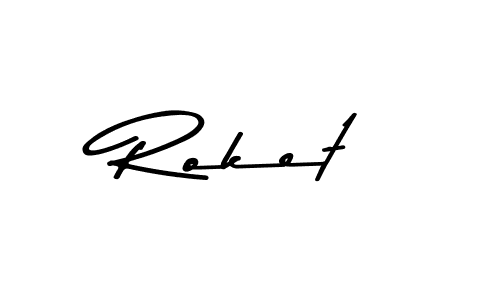 Create a beautiful signature design for name Roket. With this signature (Asem Kandis PERSONAL USE) fonts, you can make a handwritten signature for free. Roket signature style 9 images and pictures png