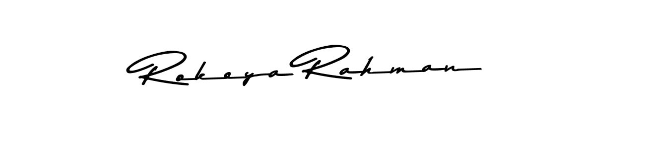 How to make Rokeya Rahman signature? Asem Kandis PERSONAL USE is a professional autograph style. Create handwritten signature for Rokeya Rahman name. Rokeya Rahman signature style 9 images and pictures png