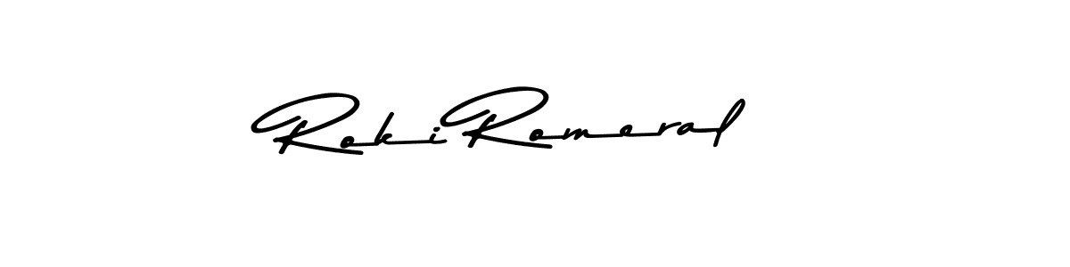 Also we have Roki Romeral name is the best signature style. Create professional handwritten signature collection using Asem Kandis PERSONAL USE autograph style. Roki Romeral signature style 9 images and pictures png